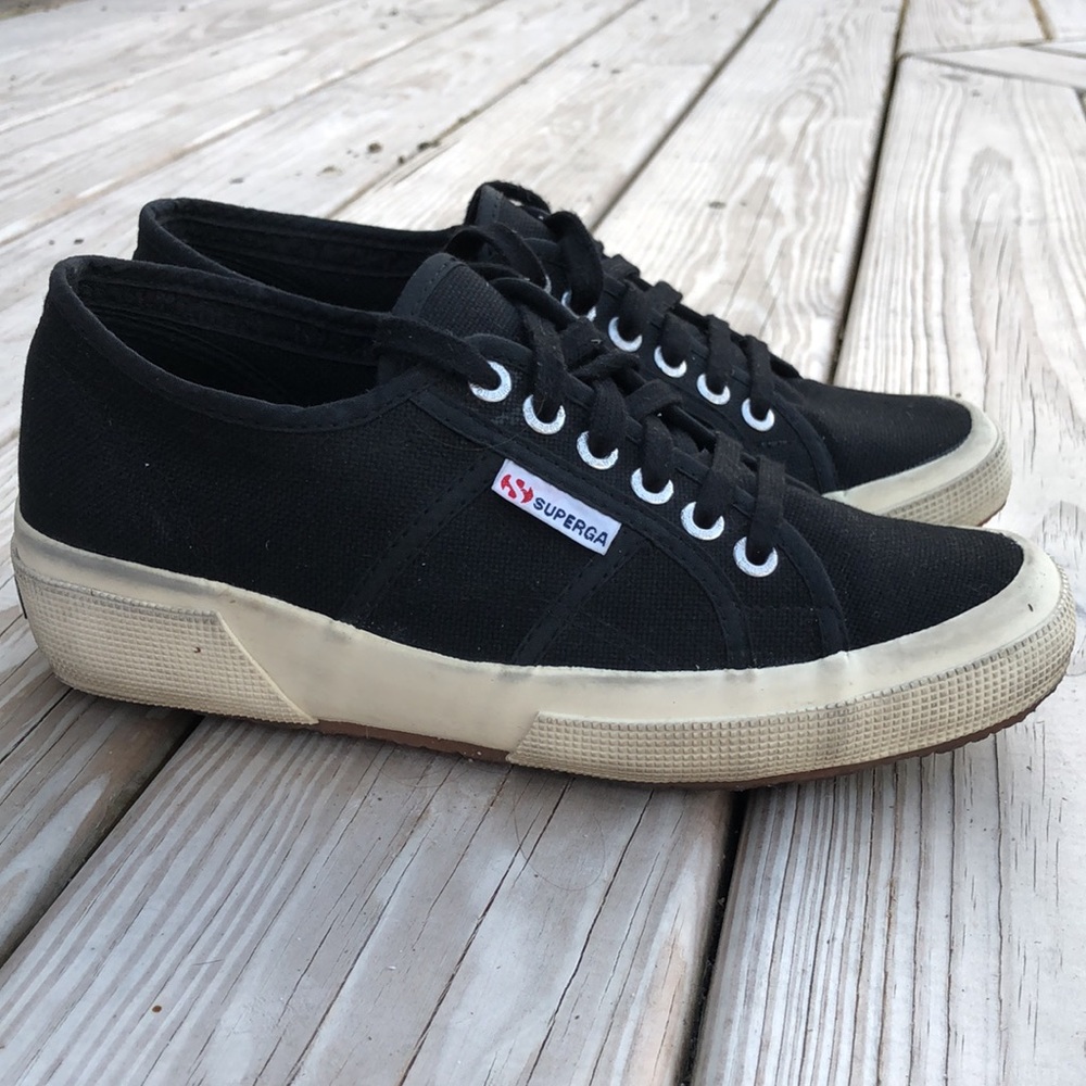 Superga Canvas Platform Wedge Sneakers - image 2